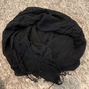 NWOT Classic Black Scarf